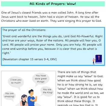 Thumbnail image for All kinds of prayers free downloadable Bible study worksheets