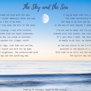 Thumbnail image for 'The Sky and the Sea' printable poem