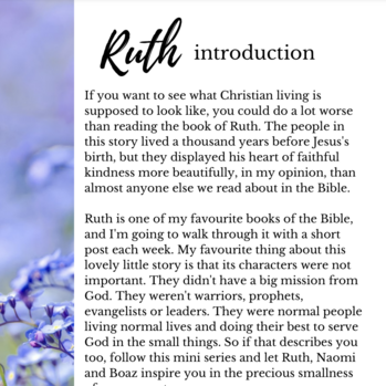 Thumbnail image for Ruth devotional series