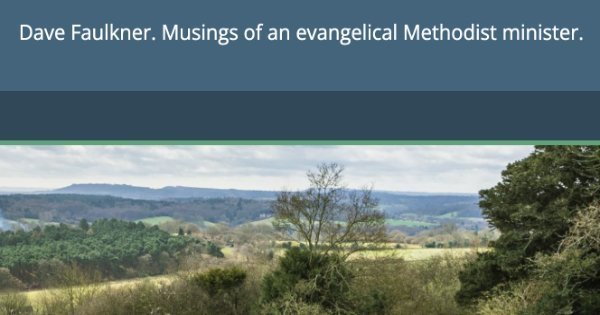 Image showing the blog of David Faulkner: musings of an evangelical minister.