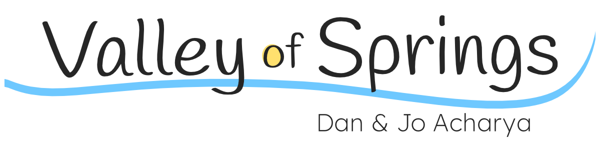 Valley of Springs, the home of Dan and Jo Acharya